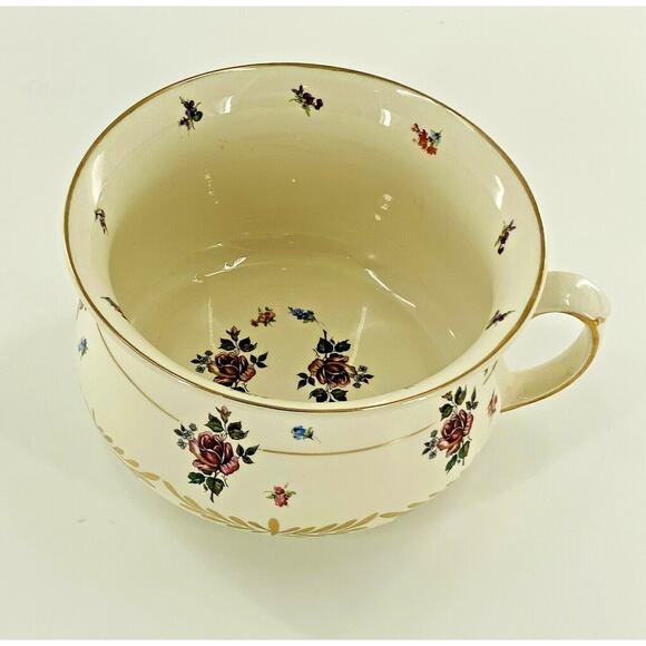 Antique ENGLAND 5104 Handled Chamber Pot - Victorian Porcelain - Picture 6 of 12